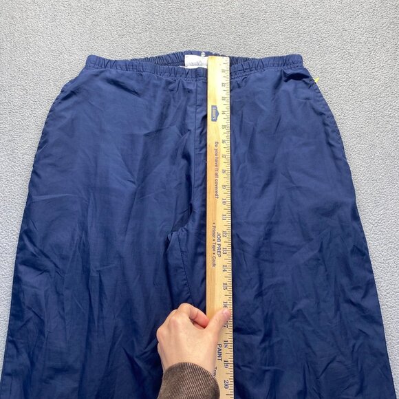 VINTAGE Reebok Pants Mens Large Blue Lined Windbreaker Track Zip Y2K,Wide Leg - Picture 5 of 14